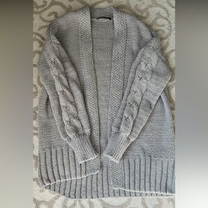 Long knit cardigan